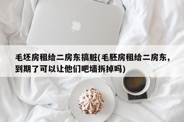 毛坯房租给二房东搞脏(毛胚房租给二房东,到期了可以让他们吧墙拆掉吗)